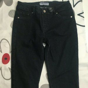 Nygard Womens Blue Denim Cropped Stretch Jeans